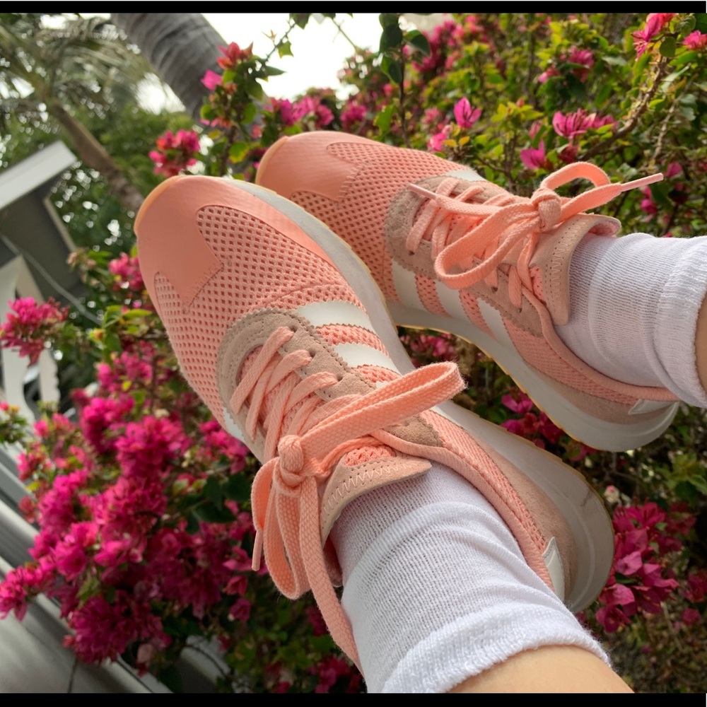 Adidas pink 8 tennis sneaker shoe